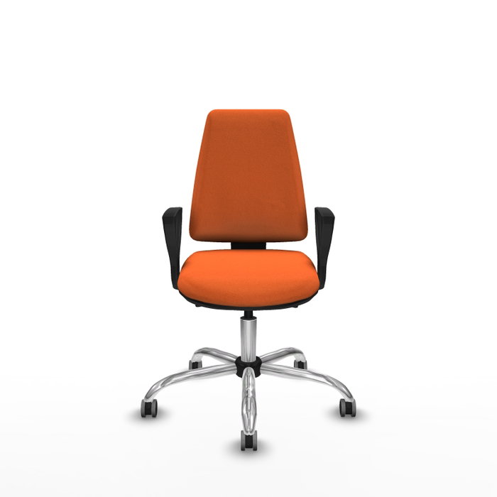PIQUERAS Y CRESPO Silla de oficina Elche Naranja con mecanismo Asincro PIQUERAS Y CRESPO Silla de oficina Elche Naranja con mecanismo Asincro