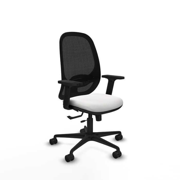 PIQUERAS Y CRESPO Silla de oficina Cilanco con mecanismo Sincro/Traslack, Blanco y Negro PIQUERAS Y CRESPO Silla de oficina Cilanco con mecanismo Sincro/Traslack, Blanco y Negro