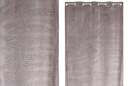 DKD Home Decor Cortina de Poliéster 140x260 con 8 Anillas Rosa Palo