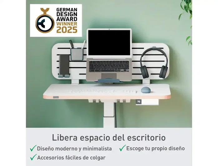 Leitz Organizador de Escritorio Ergo con Soporte para Portátil Blanco