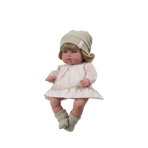 Muñecas Arias Muñeca Elegance Sali Rosa con Pelo, 33 cm, Juguete para niñas a partir de 3 años, Idioma Español