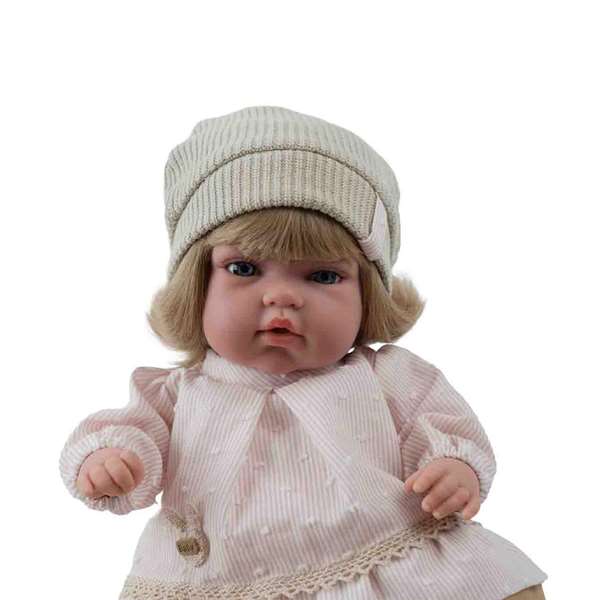 Muñecas Arias Muñeca Elegance Sali Rosa con Pelo, 33 cm, Juguete para niñas a partir de 3 años, Idioma Español