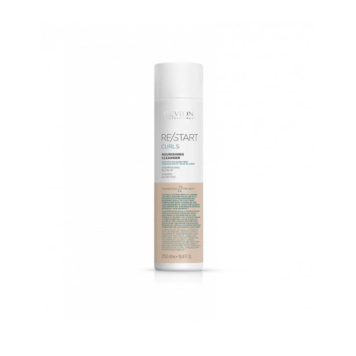 Revlon RE-START Curls Nourishing Cleanser - Champú Hidratante para Pelo Rizado - Limpiador Nutritivo - 250 ml - Dosificador Revlon RE-START Curls Nourishing Cleanser - Champú Hidratante para Pelo Rizado - Limpiador Nutritivo - 250 ml - Dosificador