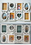 DKD Home Decor Marco Multifoto Urban Blanco 2 x 37.5 x 58 cm (8 Fotos)