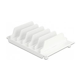 DeLOCK - Soporte para 6 Tablets o Smartphones, Color Blanco, Soportes y Bases para Tablets