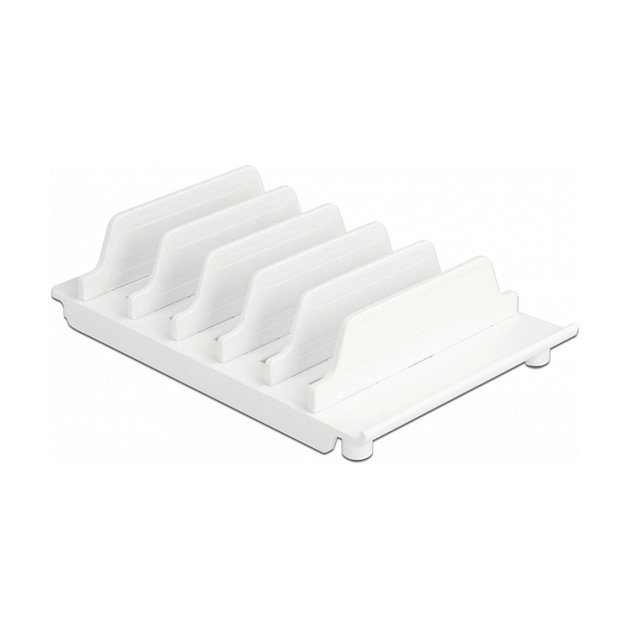DeLOCK Soporte para 6 tabletas o teléfonos inteligentes, blanco DeLOCK Soporte para 6 tabletas o teléfonos inteligentes, blanco
