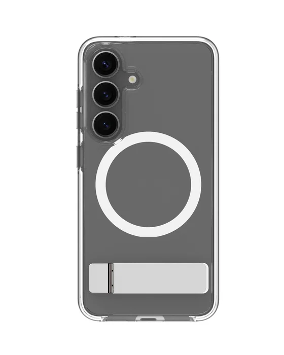 DBRAMANTE1928 Funda para Samsung Galaxy S25 Transparente 15,8 cm (6.2") con Carga Inalámbrica Qi2 - Iceland Pro Kick