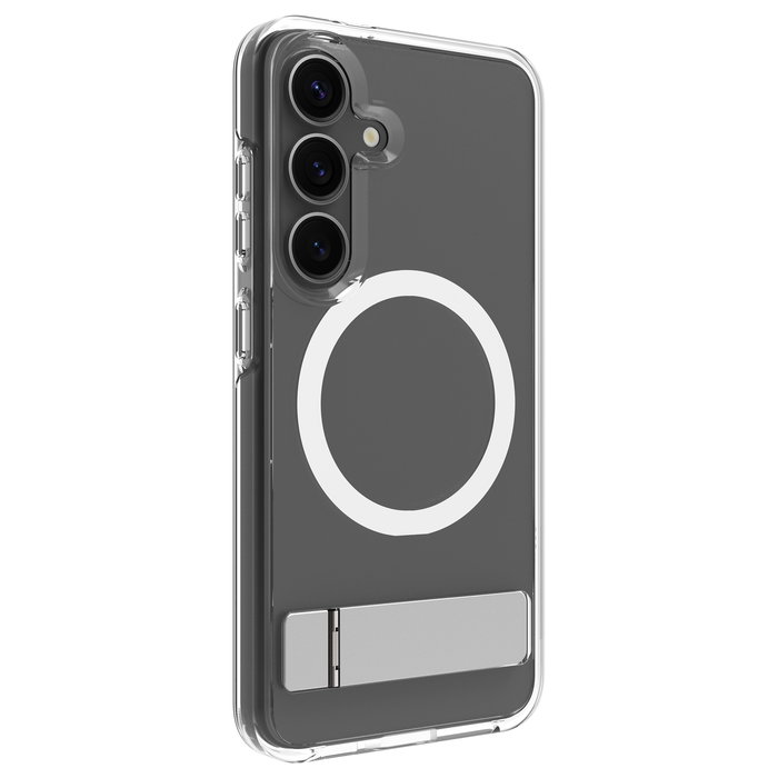 dbramante1928 Funda Iceland Pro Qi2 Kick para Samsung Galaxy S25 (6.2"), Transparente