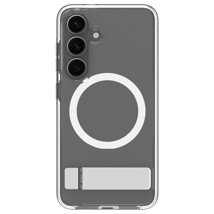 dbramante1928 Funda Iceland Pro Qi2 Kick para Samsung Galaxy S25 (6.2"), Transparente