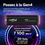 Crucial P310 SSD 2 TB NVMe PCIe Gen4 con Disipador Térmico