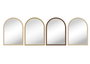 DKD Home Decor Set de 4 Espejos Símil Ratán 55x2x75 cm Surtido