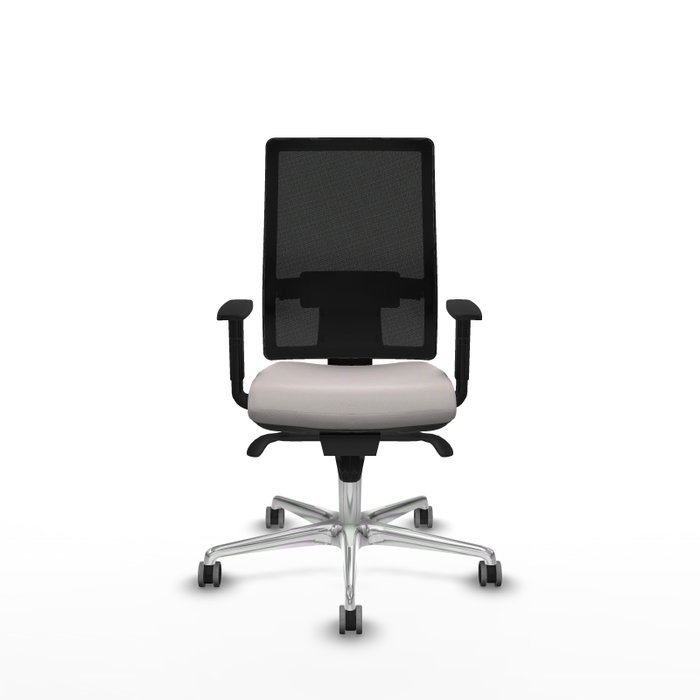 PIQUERAS Y CRESPO Silla de oficina Horna con mecanismo Sincro, Blanco y Negro PIQUERAS Y CRESPO Silla de oficina Horna con mecanismo Sincro, Blanco y Negro