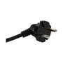 LogiLink Regleta con 3 tomas de corriente y conmutador, negro