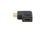 Lanberg Adaptador HDMI Macho - Hembra Angulo 4K Conectores Chapados en Oro PVC Negro Plug and Play