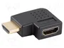 Lanberg Adaptador HDMI 4K Macho Ángulo - Hembra Recto AD-HDMI-05 Negro