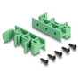 DeLOCK 66992 RJ45 hembra a bloque de terminales con pulsador para carril DIN
