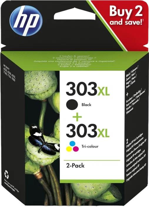 HP 303XL Multipack Negro y Varios Colores Original (3YN10AE) – 1015 Páginas HP 303XL Multipack Negro y Varios Colores Original (3YN10AE) – 1015 Páginas
