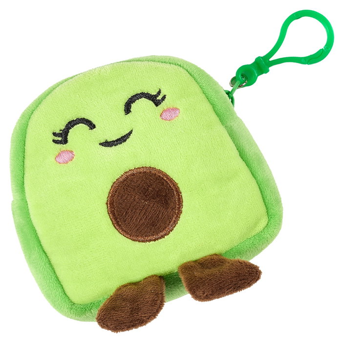 The Concept Factory Monedero Aguacate Kawaii Compacto con Llavero 10x4x10 cm