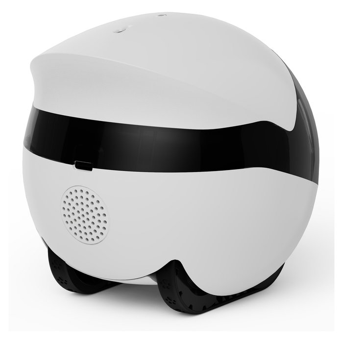 Enabot Rola Mini Robot Interactivo con Láser para Gatos, Monitor para Mascotas Wifi 5 GHz, Cámara 137°, Blanco/Negro