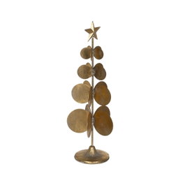Ixia Figura Árbol Oro Metal Decoración