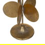 Figura Árbol Oro Metal Decoración 14,50 X 14,50 X 46,50 cm