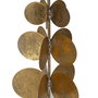 Figura Árbol Oro Metal Decoración 14,50 X 14,50 X 46,50 cm
