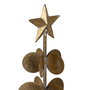 Figura Árbol Oro Metal Decoración 14,50 X 14,50 X 46,50 cm