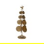 Figura Árbol Oro Metal Decoración 14,50 X 14,50 X 46,50 cm