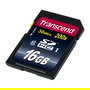 Transcend TS16GSDHC10 Tarjeta de Memoria SDHC de 16GB, Clase 10, Velocidad de Lectura 30 MB/s