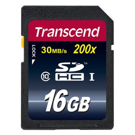 Transcend Tarjeta SDHC 16 GB Clase 10 TS16GSDHC10