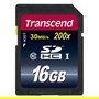 Transcend TS16GSDHC10 Tarjeta de Memoria SDHC de 16GB, Clase 10, Velocidad de Lectura 30 MB/s