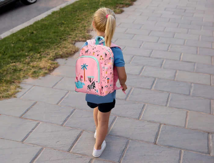 Liderpapel Mochila Escolar Safari Infantil Rosa Cebra