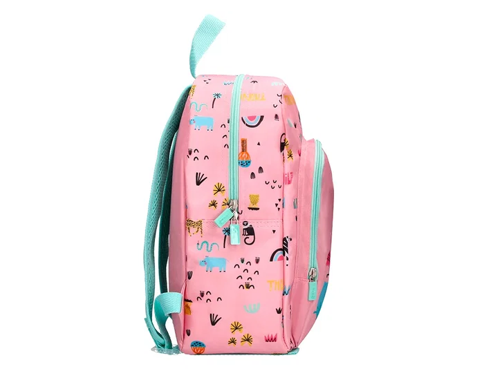 Liderpapel Mochila Escolar Safari Infantil Rosa Cebra