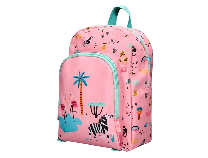 Liderpapel Mochila Escolar Safari Infantil Rosa Cebra