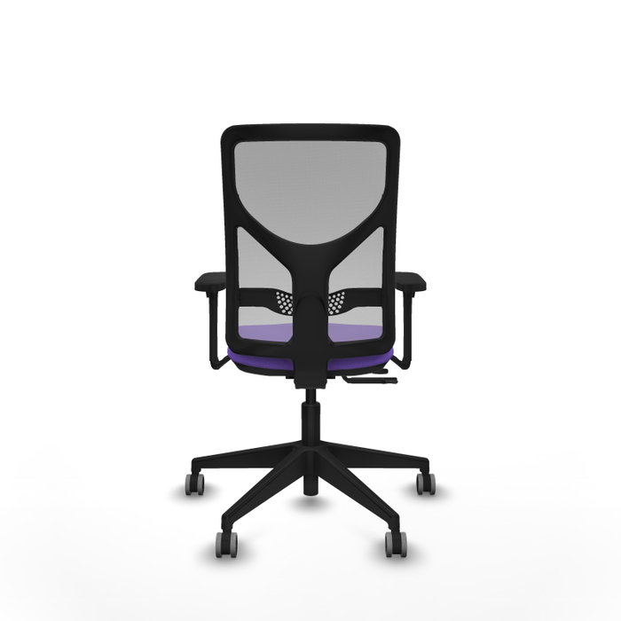 PIQUERAS Y CRESPO Silla de oficina Motilla con mecanismo Sincro/Traslack, Lila y Gris