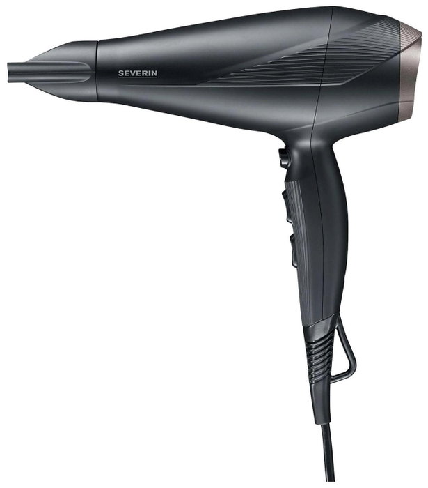 Severin HT 0167 Pro Secador de pelo iónico con difusor y concentrador, Negro