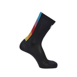 Calcetines Deportivos Salomon Pulse Race Flag Crew Negro 7,5