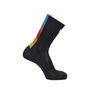 Calcetines Deportivos Salomon Pulse Race Flag Crew Negro 7,5