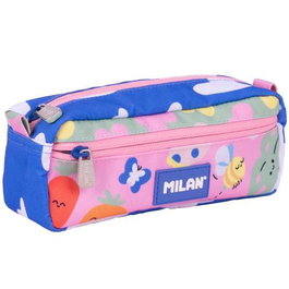 Milan Portatodo Rectangular 2 Cremalleras Serie Especial Green & Grow Estuche Escolar