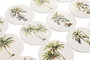 DKD Home Decor Posavasos de Dolomita Palmera Surtido de 12 Unidades