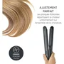 Severin Plancha de Pelo Iónica HG 0622 con Revestimiento Cerámico, Indicador LED de Temperatura, Calentamiento Rápido, Negra
