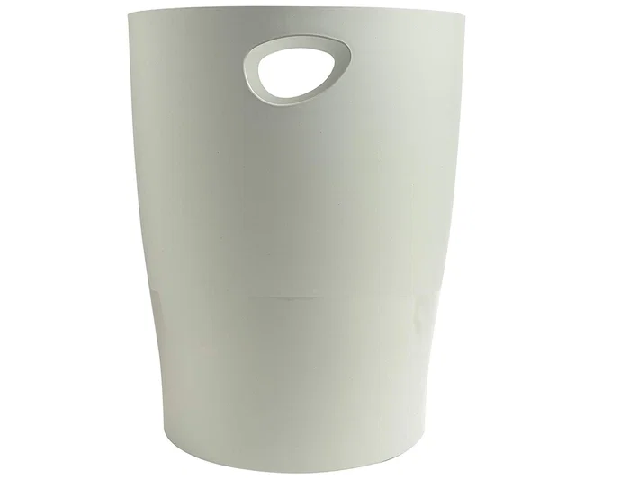 Exacompta Papelera Plástico Gris 15 Litros con Asas Integradas Exacompta Papelera Plástico Gris 15 Litros con Asas Integradas
