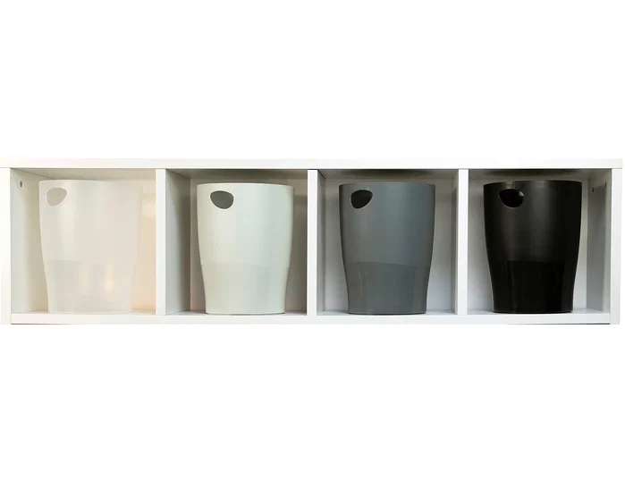 Exacompta Papelera Ecoblack Gris 15 litros