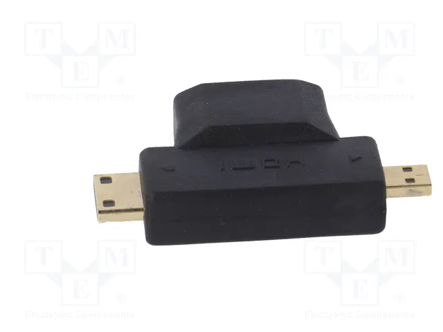 AKYGA Adaptador Micro HDMI a HDMI 1.4 4K Negro