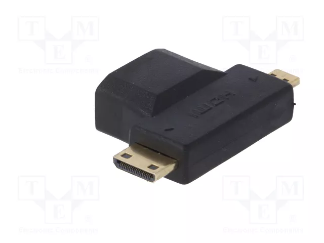 AKYGA Adaptador Micro HDMI a HDMI 1.4 4K Negro