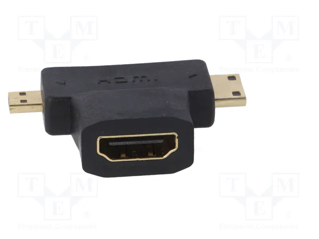 AKYGA Adaptador Micro HDMI a HDMI 1.4 4K Negro