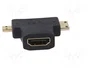 AKYGA Adaptador Micro HDMI a HDMI 1.4 4K Negro
