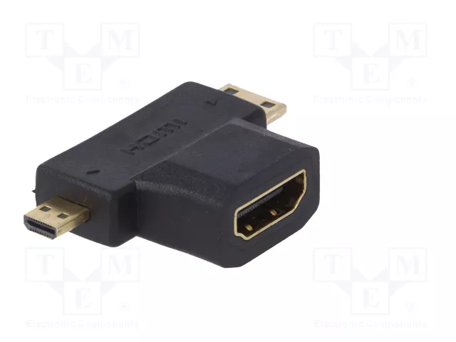 AKYGA Adaptador Micro HDMI a HDMI 1.4 4K Negro