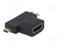 AKYGA Adaptador Micro HDMI a HDMI 1.4 4K Negro