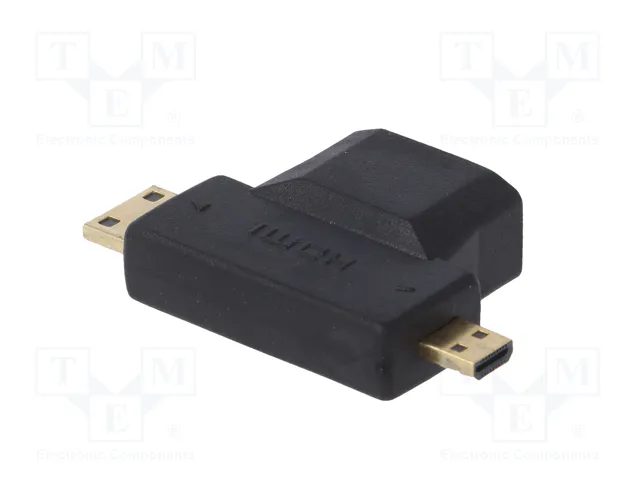 AKYGA Adaptador Micro HDMI a HDMI 1.4 4K Negro
